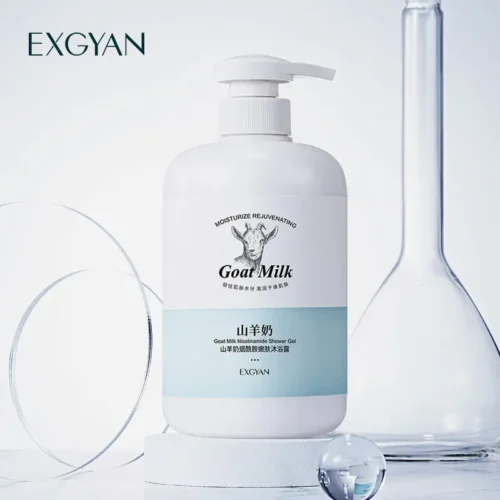 EXGYAN Goats Milk Shower Gel 800ml Whitening Moisturizing Shower Gel 800ml - Image 5