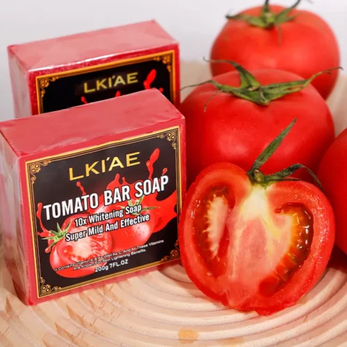 High Quality Handmade TOMATO Bar Soap Super Mild White + Vitamin A&C 200g - Image 4