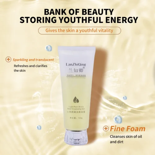 Deep Cleansing Oil Control Refreshing Moisturizing Bird's Nest Facial Cleanser for All Skin Types - Image 4